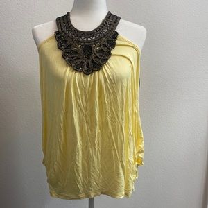 Iz Byer Tank Top |‎ Color: Yellow | Size: M